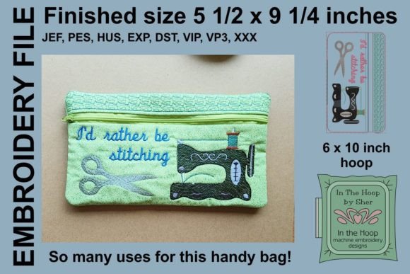 Antique Sewing Machine Zipper Bag Review