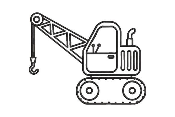 Construction Crane: Industrial Charm for Holiday Gifts