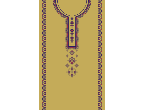 Review: Antique Gold Neckline Embroidery Pattern