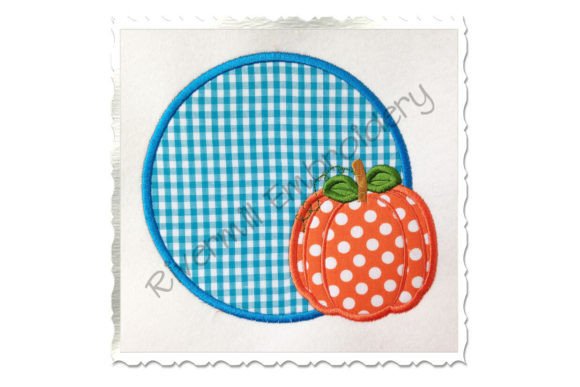 Review: Applique Pumpkin Circle Frame Design