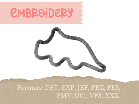 Review: Dinosaur Nugget Triceratops Embroidery