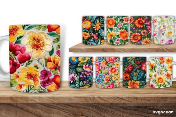 Review: Embroidery Flowers Mug Sublimation for Gifts