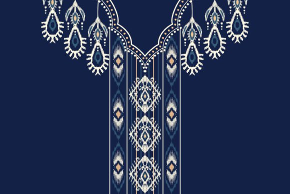 Review: Ikat Floral Neckline Embroidery Design