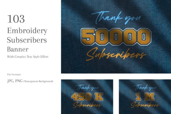 Reviewing Embroidery Subscribers Banners Set 67