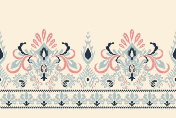 Reviewing Geometric Ethnic Ikat Embroidery for Holiday Collections