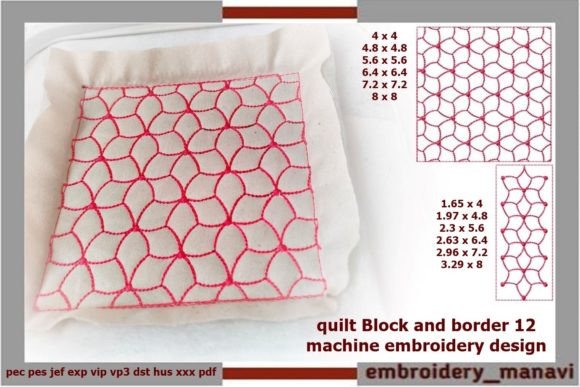 Reviewing Quilt Block and Border for Gifts