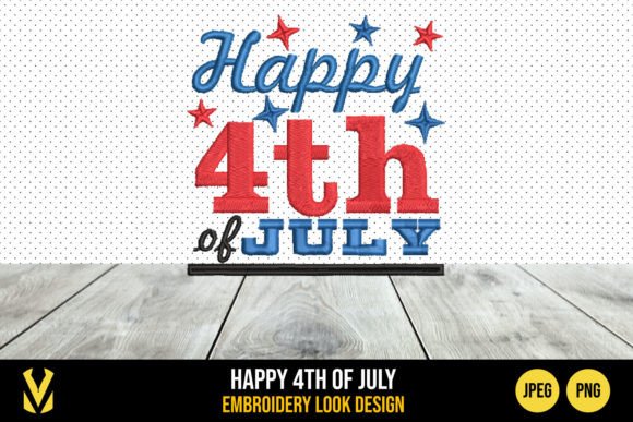 Reviewing the 4th of July Embroidery Look Design