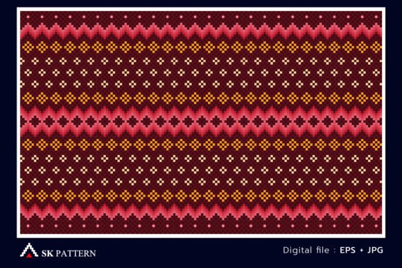 Reviewing Vector Embroidery Ikat Background Design