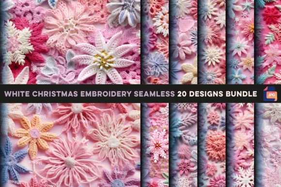 White Christmas Embroidery Seamless Review